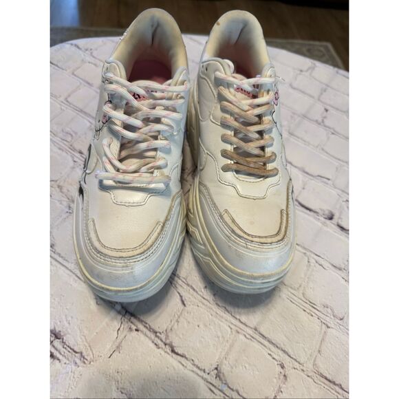 Bershka Hello Kitty Size 38 Platform Sneakers White Kawaii Whimsigoth E-Girl Y2K - Picture 4 of 15